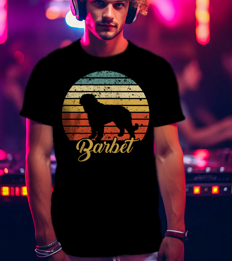 Vintage Barbet Retro Sunset T-Shirt