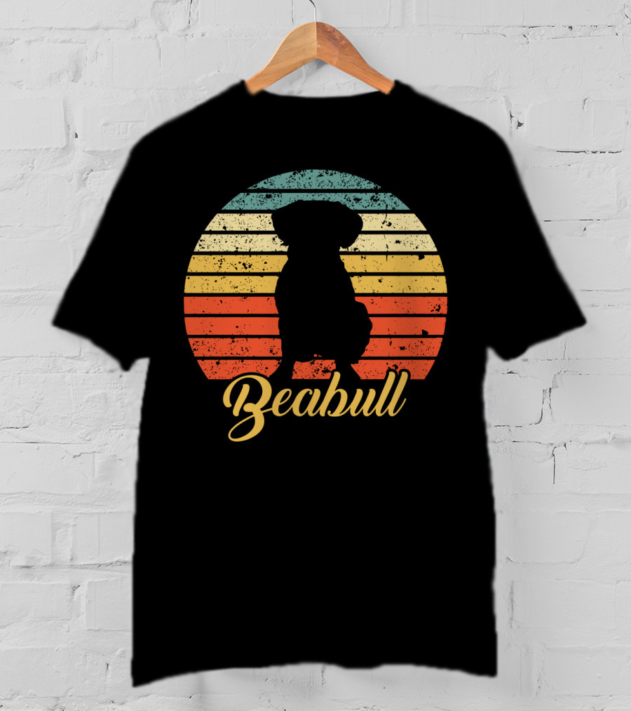 Retro Sunset Beabull T-Shirt