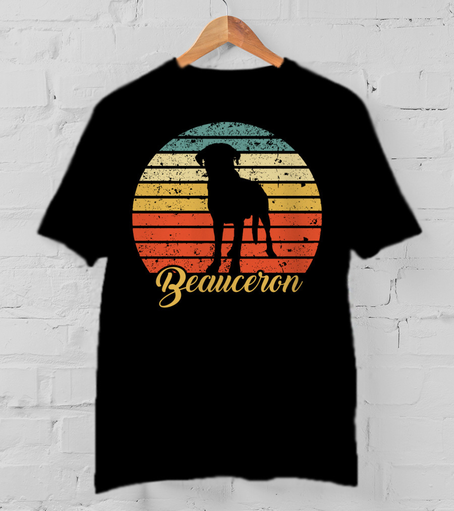 Retro Striped Beauceron T-Shirt