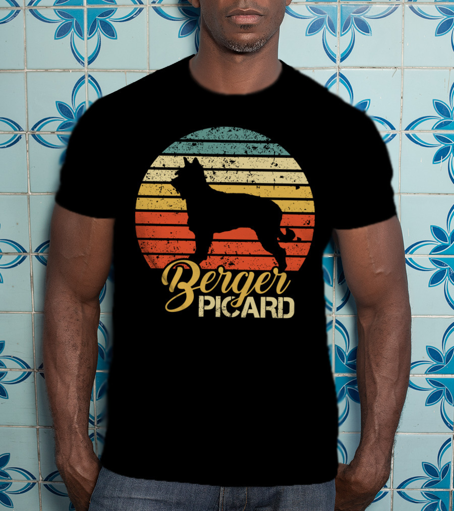 Retro Sunset Berger Picard T-Shirt