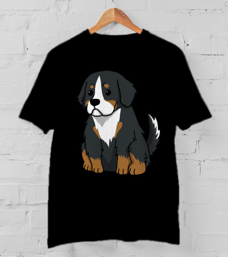 BERNESE Mountain Dog Cartoon Puppy Cute T-Shirt