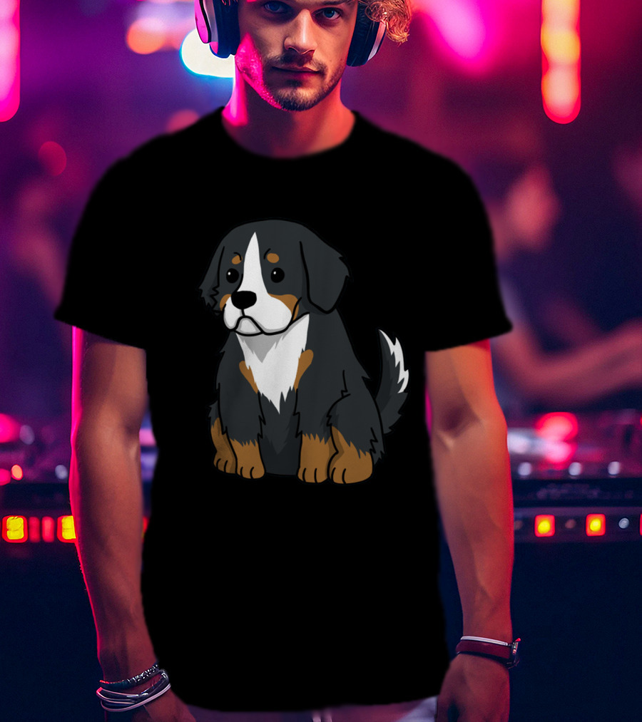 BERNESE Mountain Dog Cartoon Puppy Cute T-Shirt