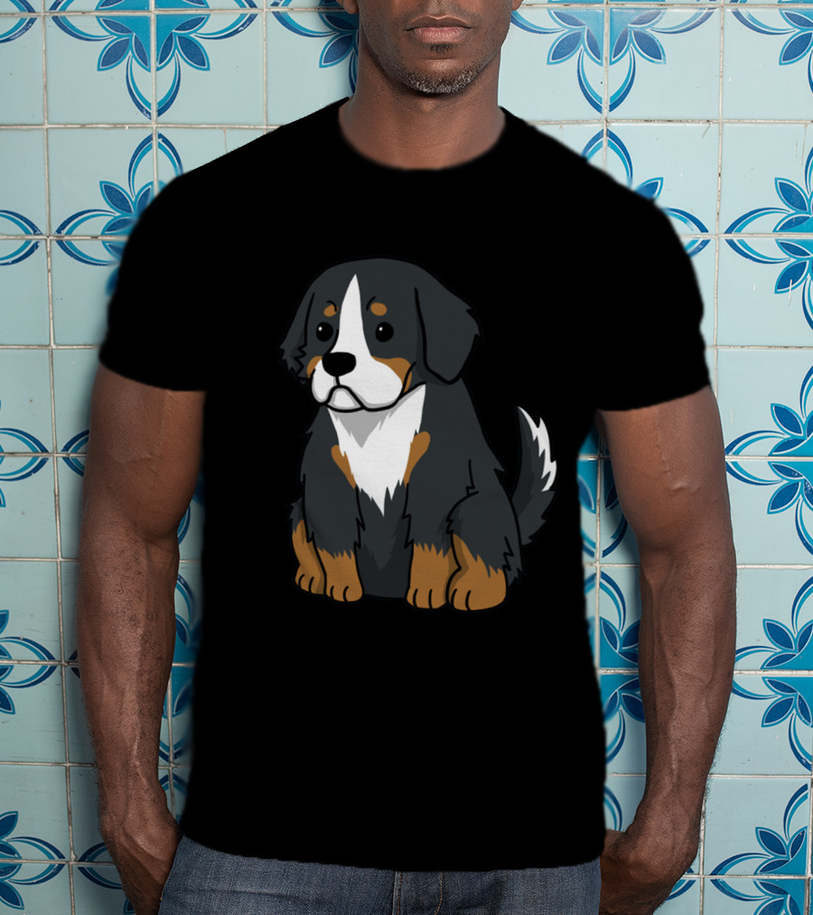 BERNESE Mountain Dog Cartoon Puppy Cute T-Shirt