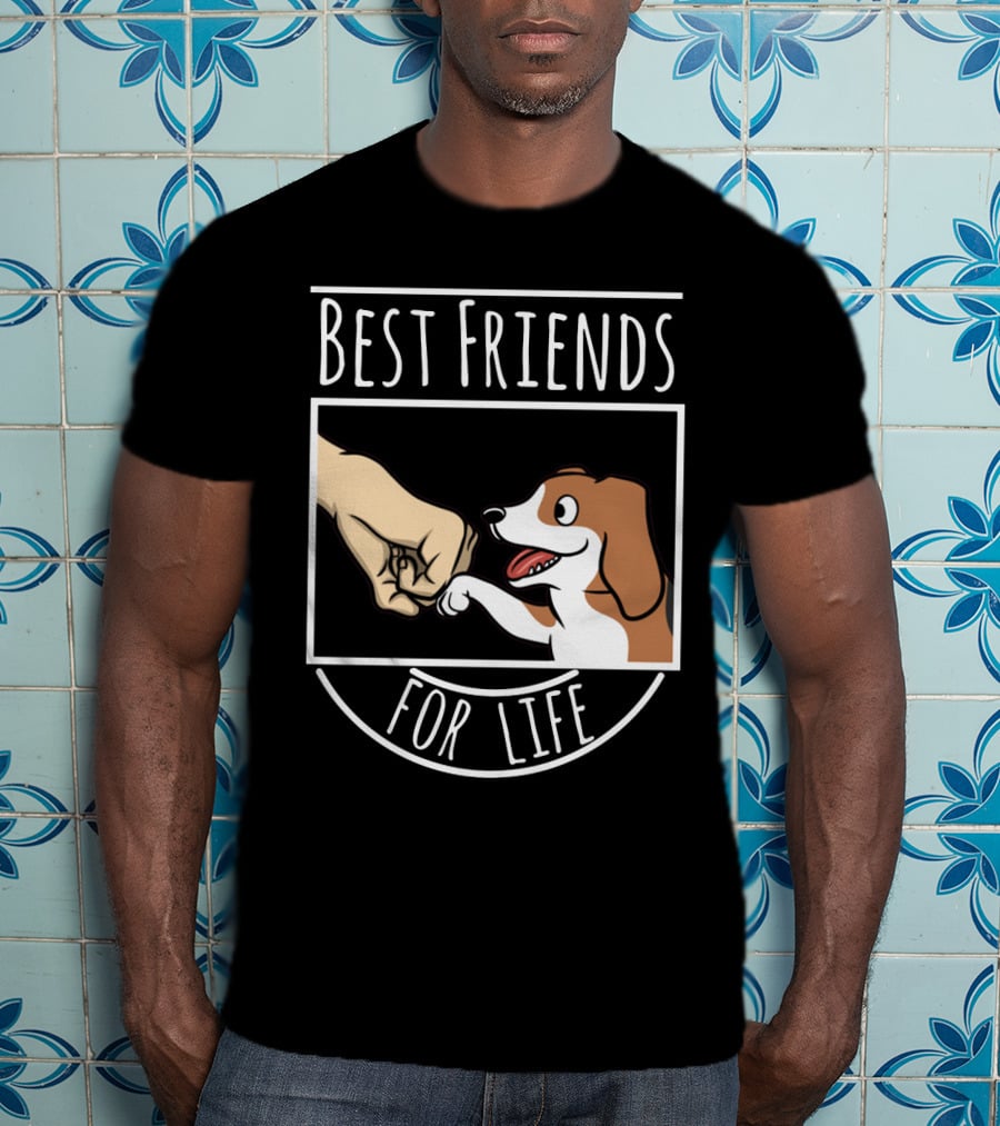 Best Friends For Life Beagle Fist Bump T-Shirt