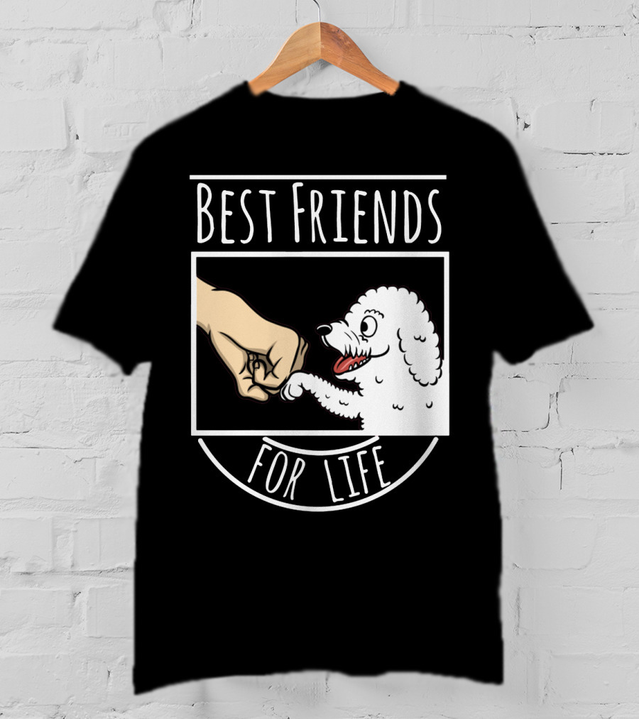 Bichon Frise Best Friends For Life Fist Bump T-Shirt