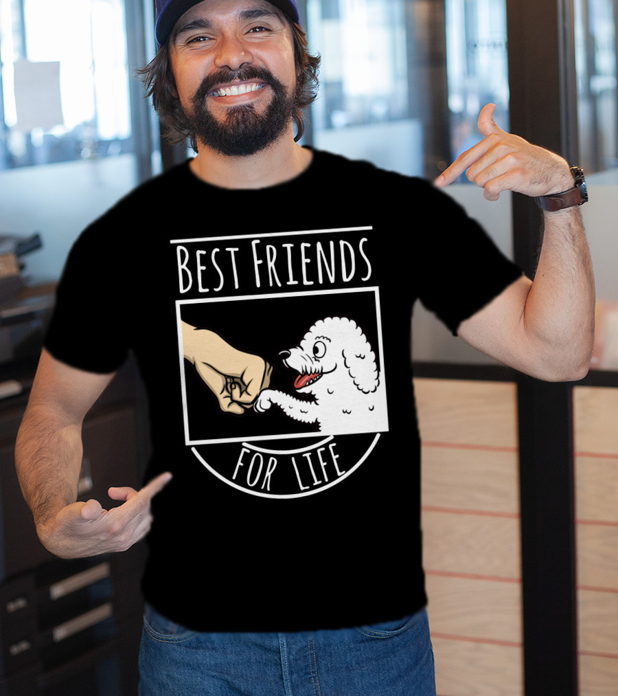 Bichon Frise Best Friends For Life Fist Bump T-Shirt
