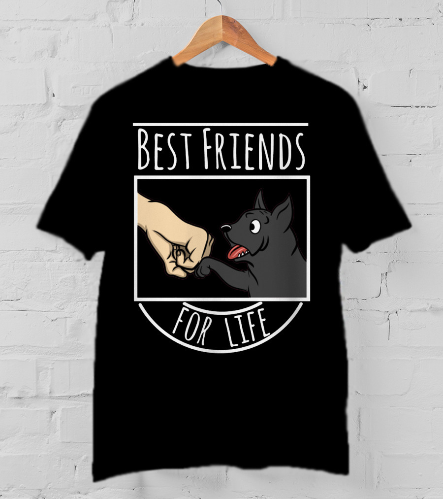 Best Friends For Life Cane Corso Dog Fist Bump T-Shirt