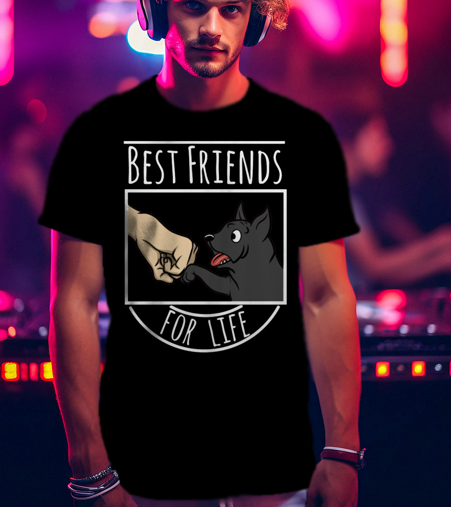 Best Friends For Life Cane Corso Dog Fist Bump T-Shirt