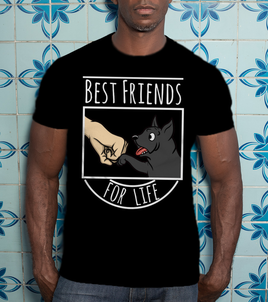 Best Friends For Life Cane Corso Dog Fist Bump T-Shirt