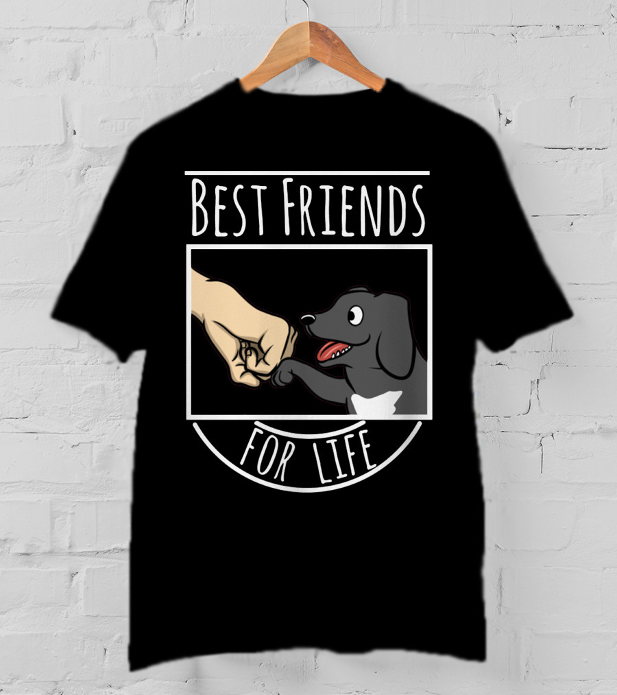 Best Friends For Life Great Dane Fist Bump Dog Companion T-Shirt