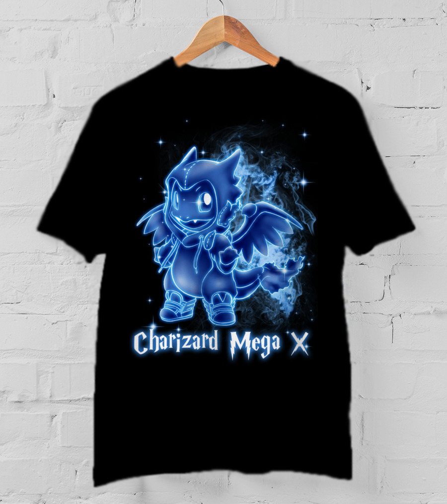 Charizard Mega X Pokemon Patronus T-Shirt