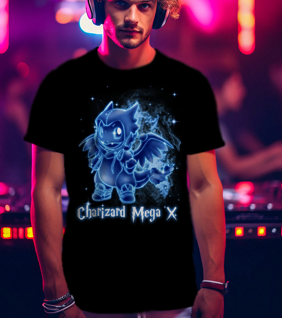 Charizard Mega X Pokemon Patronus T-Shirt