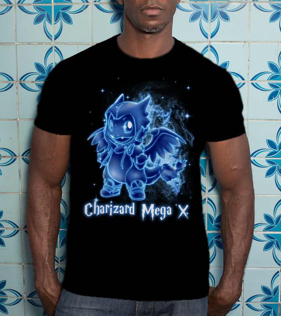 Charizard Mega X Pokemon Patronus T-Shirt
