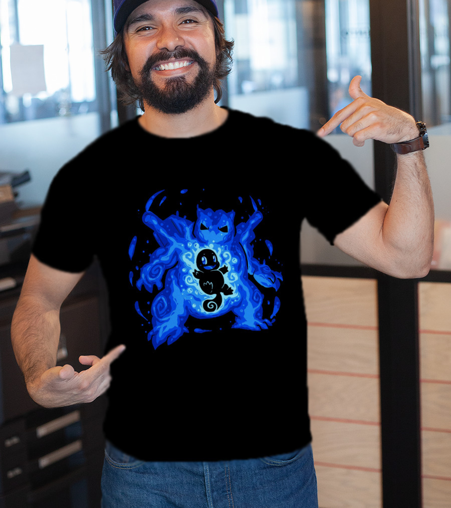 Evolution Pokemon Blastoise Water Type Charizard Elemental T-Shirt