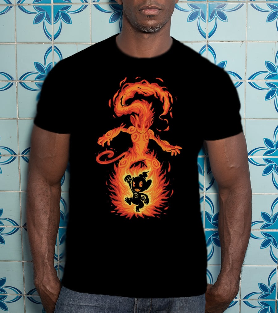 Evolution Pokemon Chimchar Infernape Ember Transformation T-Shirt