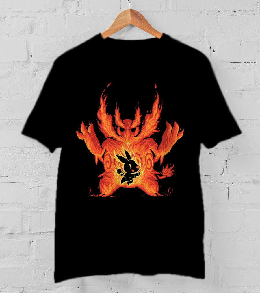 Pokemon Tepig Into Emboar Flame Evolution T-Shirt
