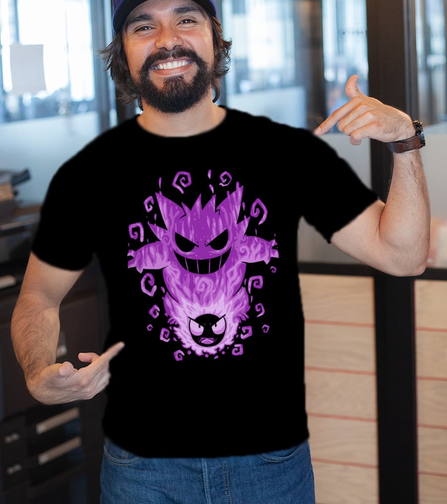 Evolution Pokemon Gengar Gastly T-Shirt