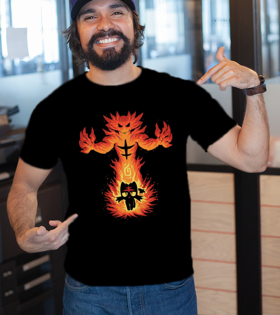 Litten To Incineroar Evolution Fire Pokemon T-Shirt