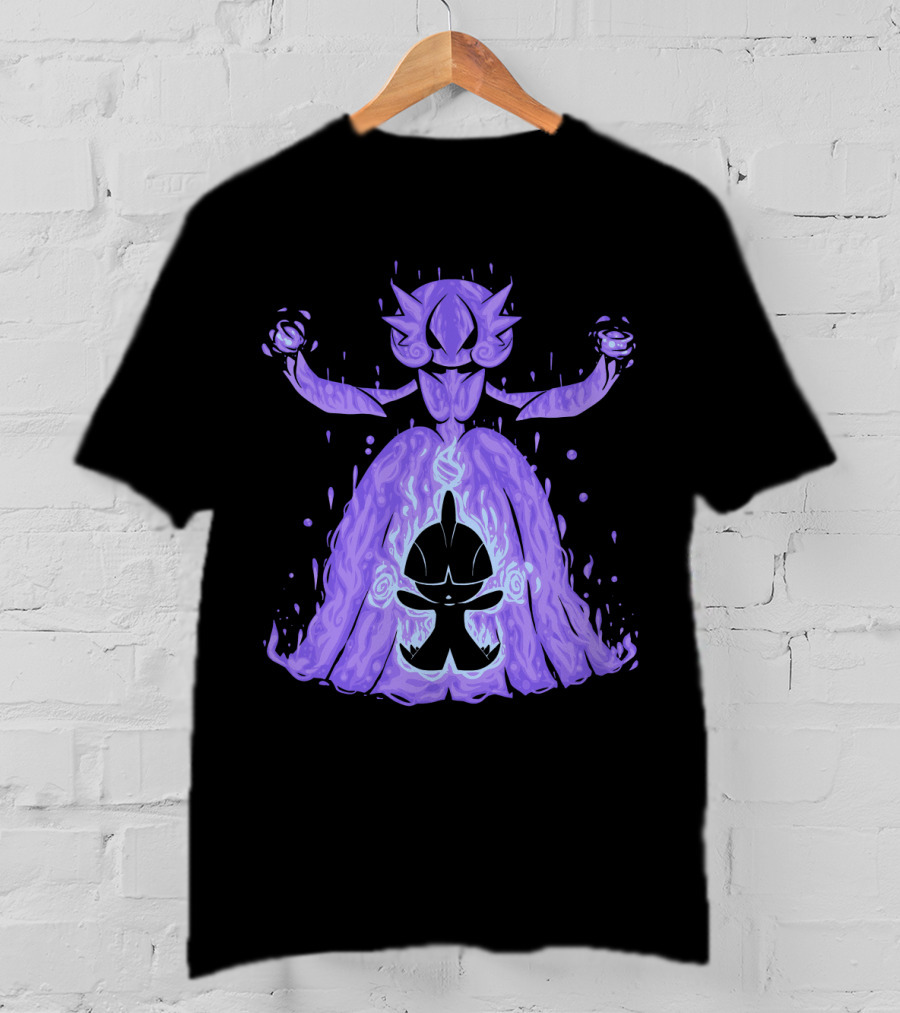 Evolution Pokemon Mega Gardevoir With Purple T-Shirt