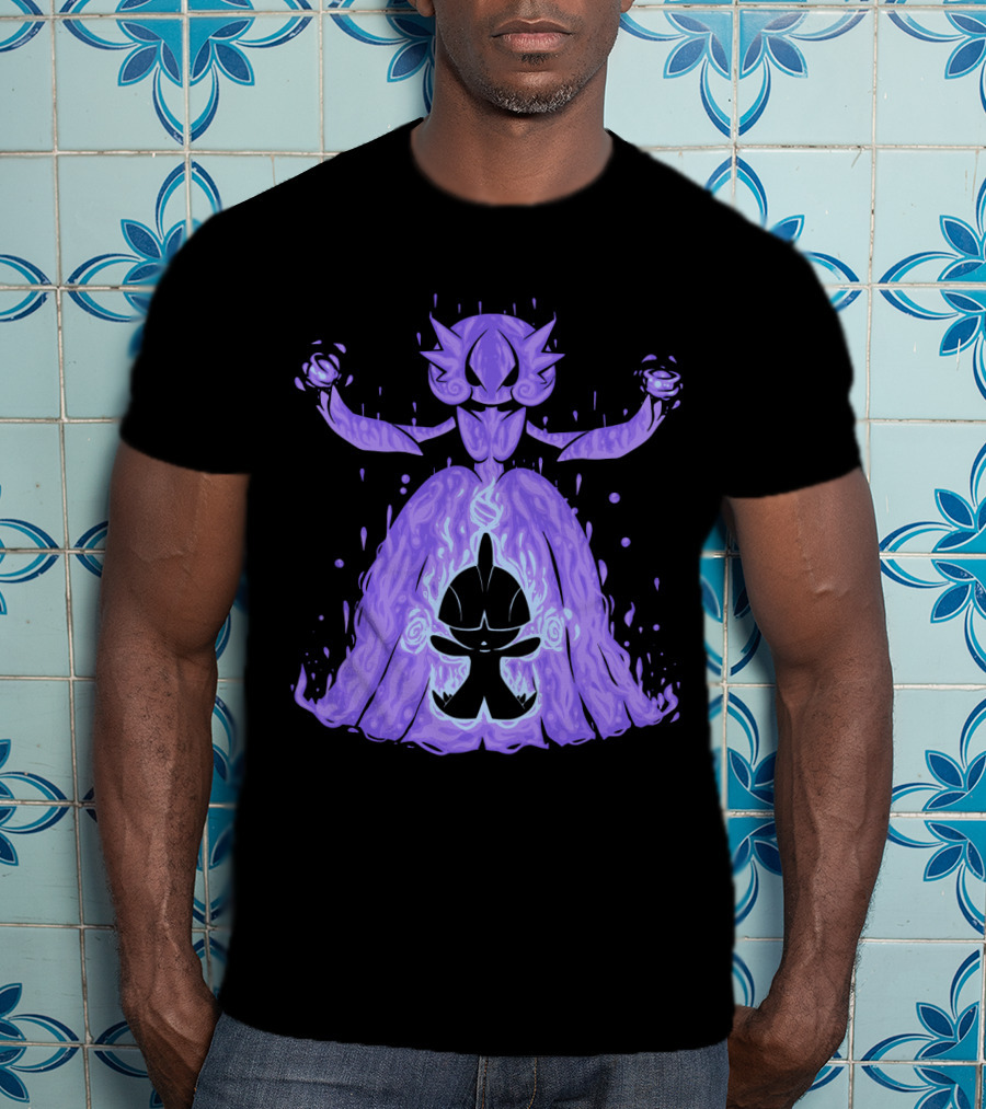 Evolution Pokemon Mega Gardevoir With Purple T-Shirt