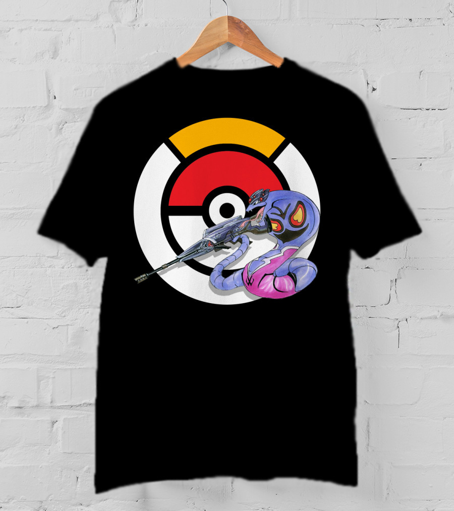 Pokemon X Arbok X Overwatch Widowmaker Mashup T-Shirt