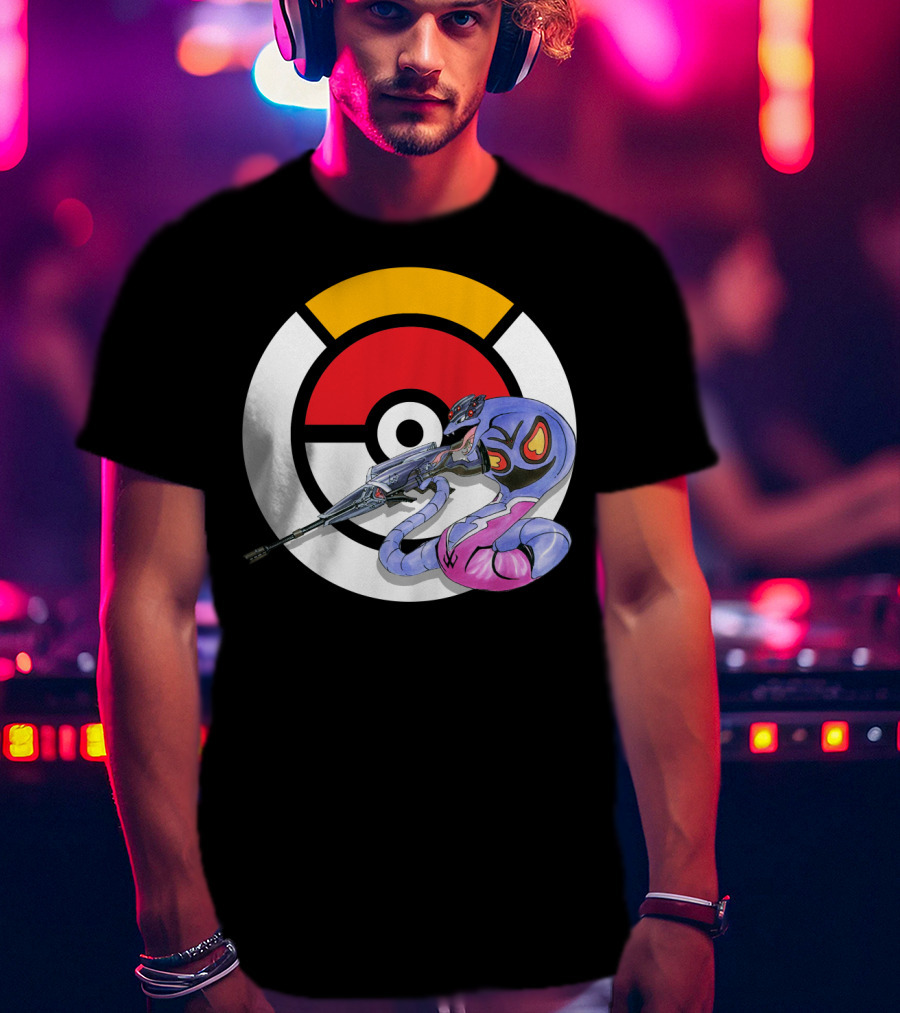 Pokemon X Arbok X Overwatch Widowmaker Mashup T-Shirt