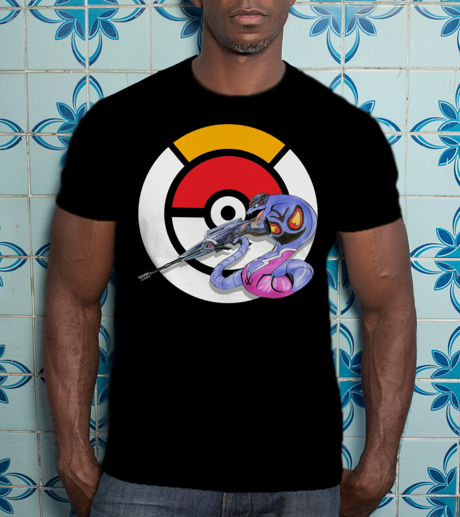 Pokemon X Arbok X Overwatch Widowmaker Mashup T-Shirt