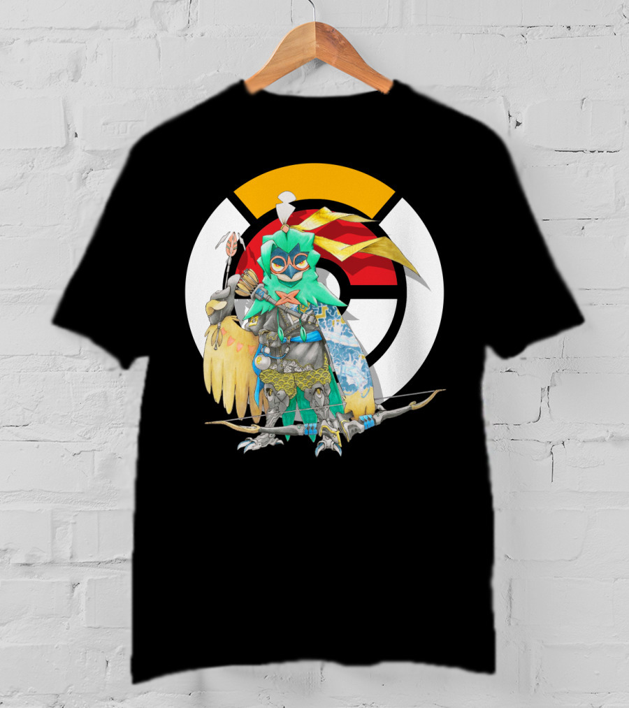 Pokemon X Overwatch Decidueye Hanzo Crossover T-Shirt