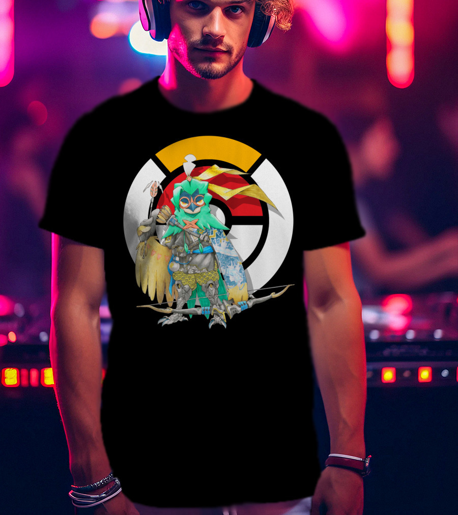 Pokemon X Overwatch Decidueye Hanzo Crossover T-Shirt