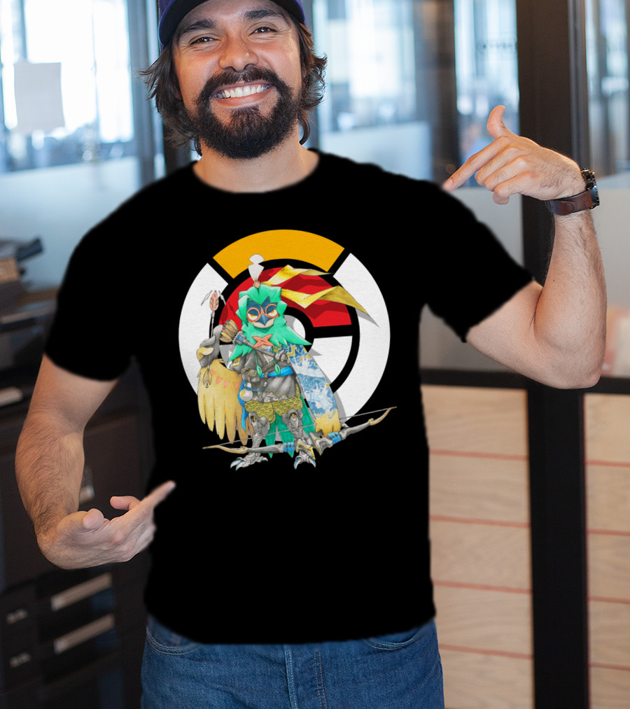Pokemon X Overwatch Decidueye Hanzo Crossover T-Shirt