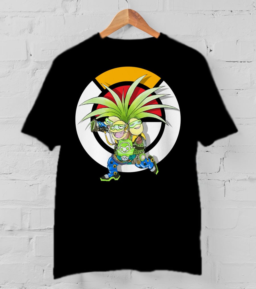 Pokemon X Overwatch Exeggutor Lucio Mashup T-Shirt