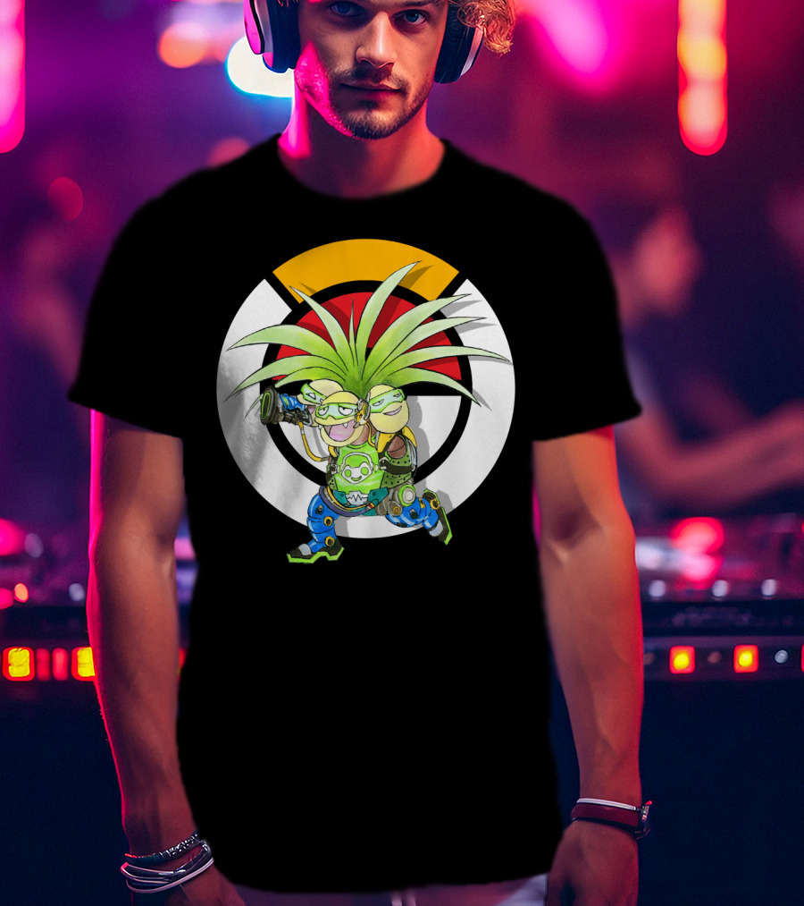 Pokemon X Overwatch Exeggutor Lucio Mashup T-Shirt