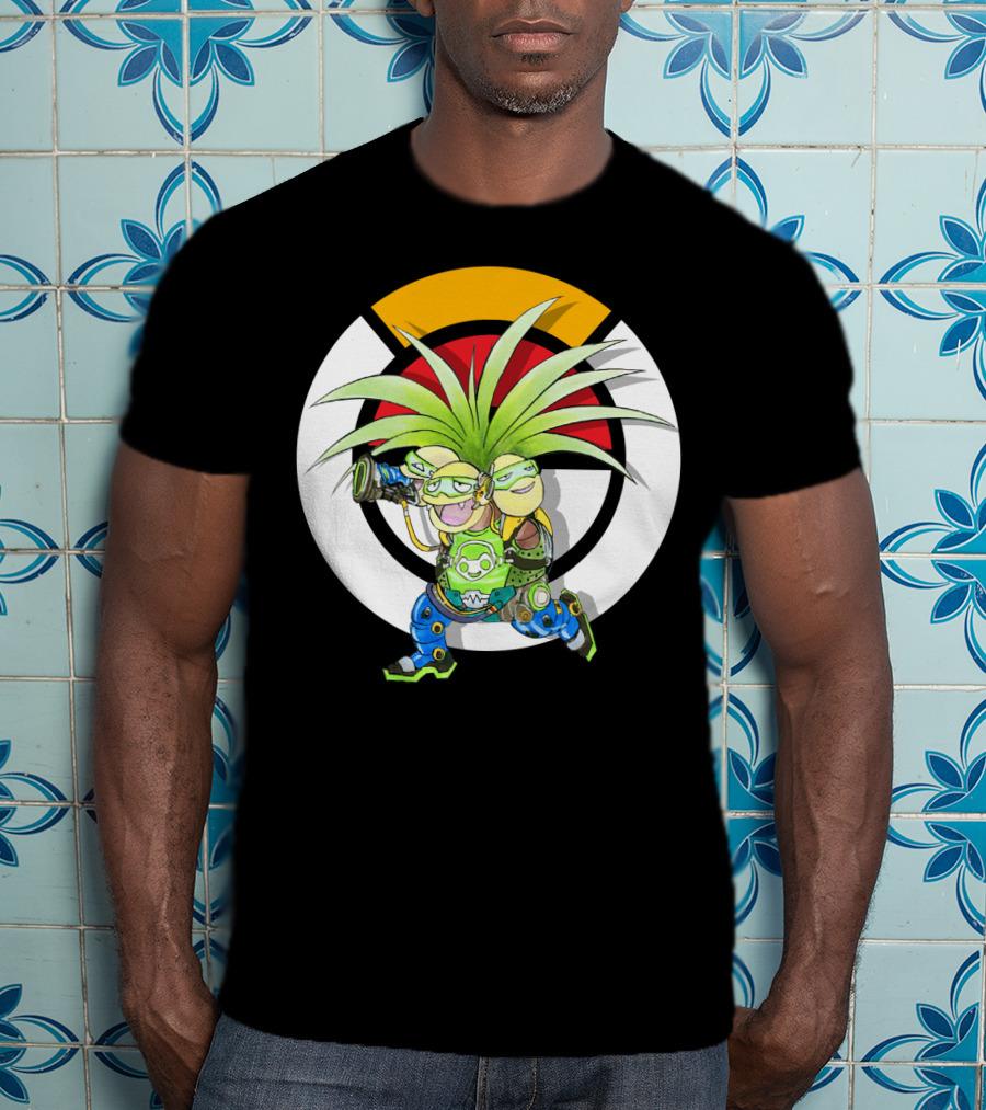 Pokemon X Overwatch Exeggutor Lucio Mashup T-Shirt