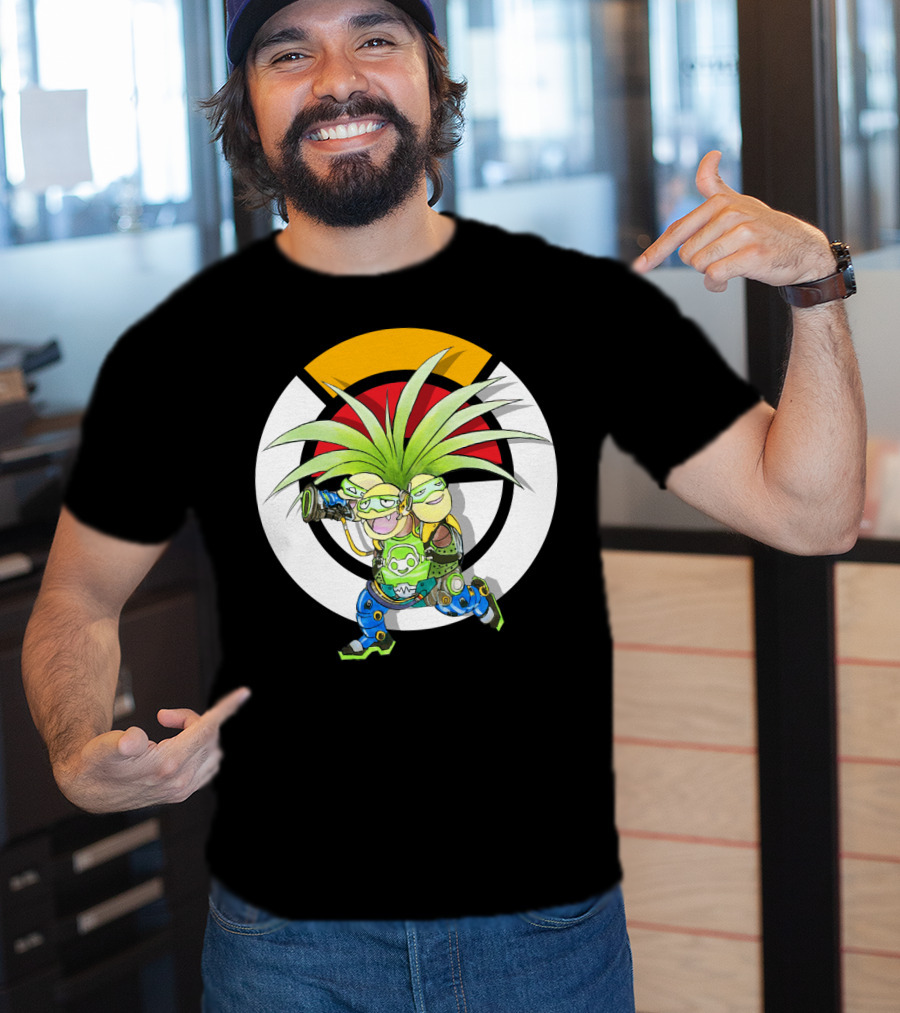 Pokemon X Overwatch Exeggutor Lucio Mashup T-Shirt