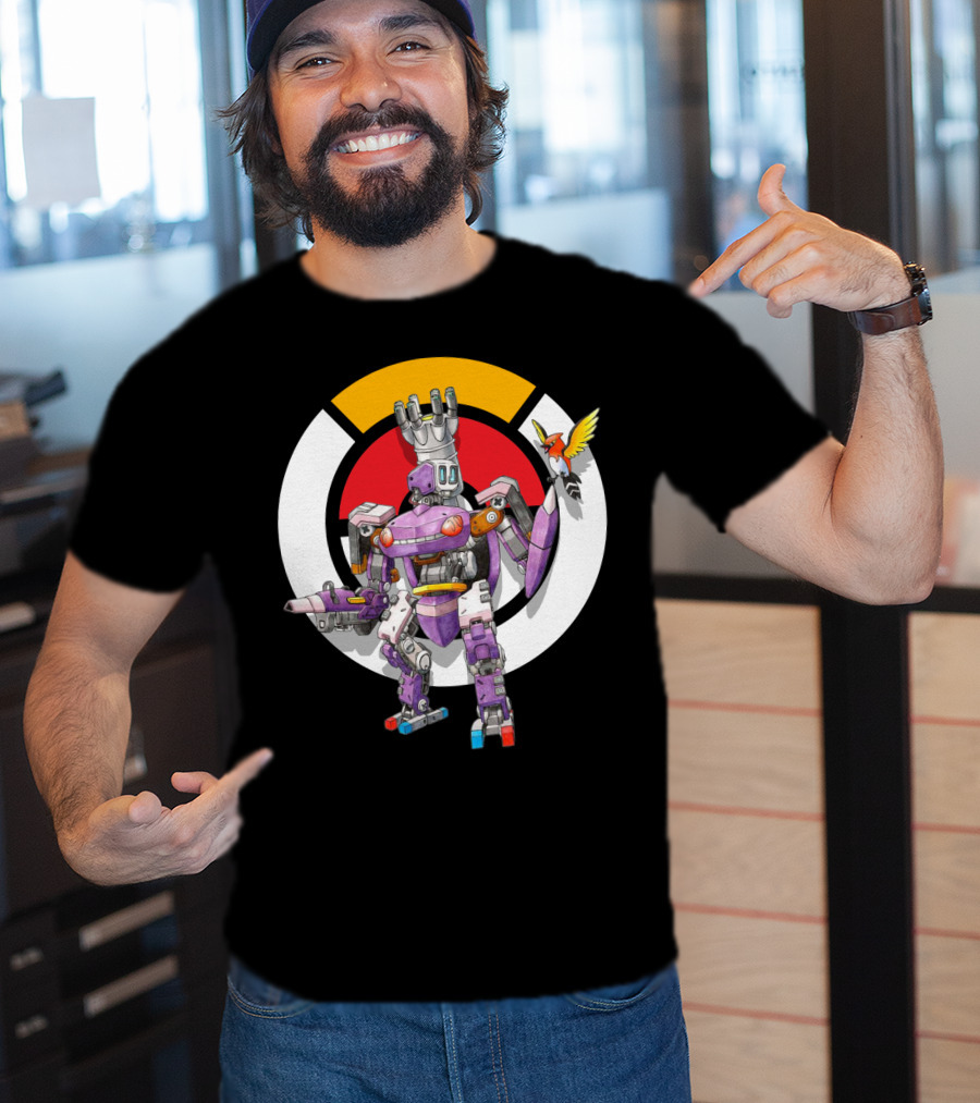Pokemon X Over Genesect X Bastion Mech Crossover T-Shirt