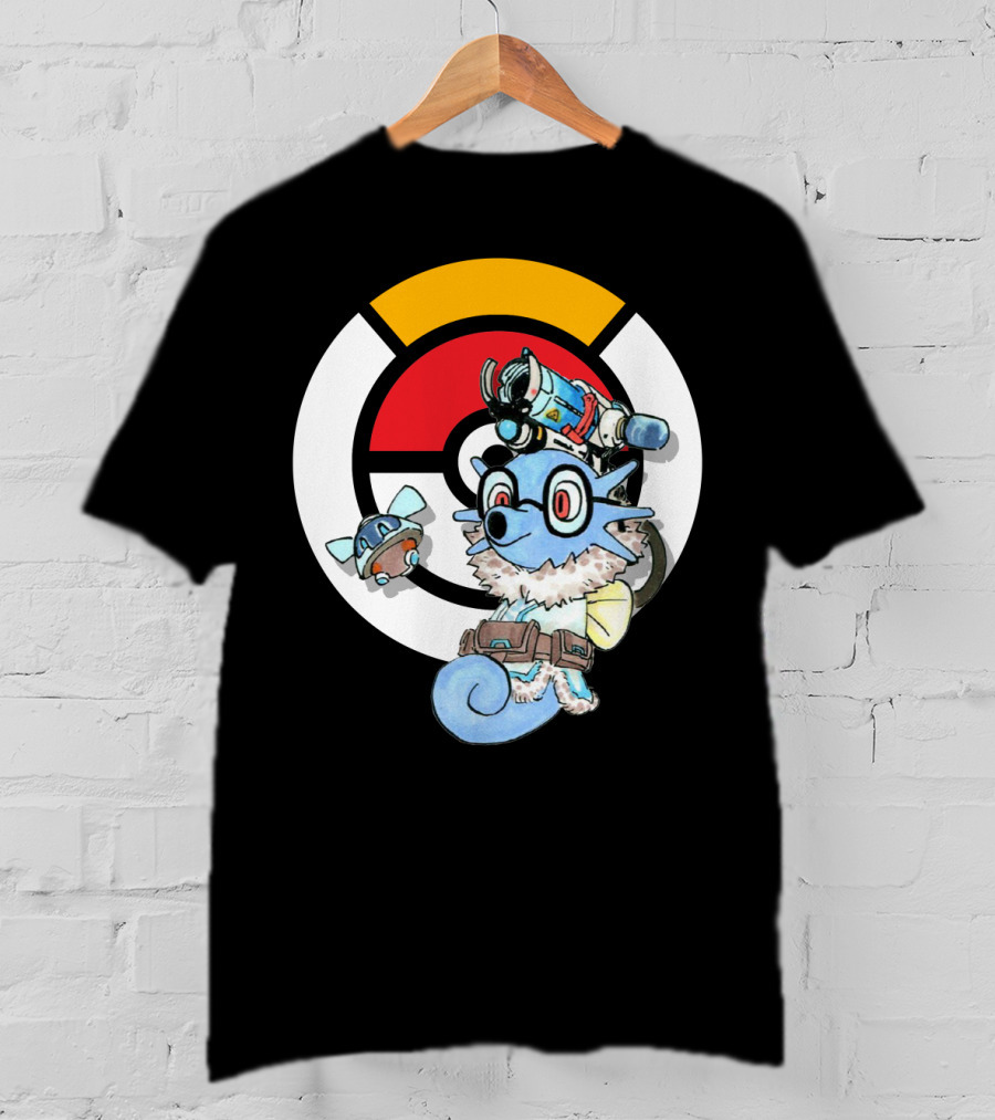POKEMON X HORSEA MAY Crossover With Hat Glasses Backpack And Poké Ball T-Shirt
