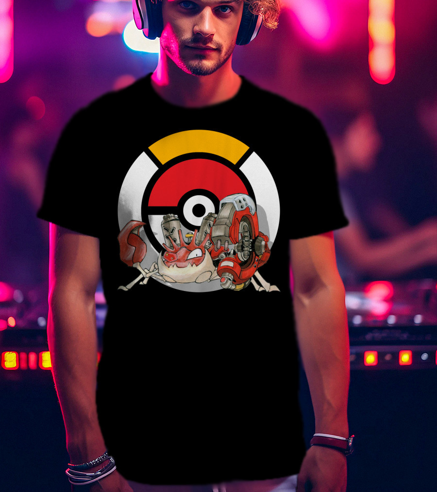 Pokemon X Overwatch Kingler X Torbjorn Mashup T-Shirt