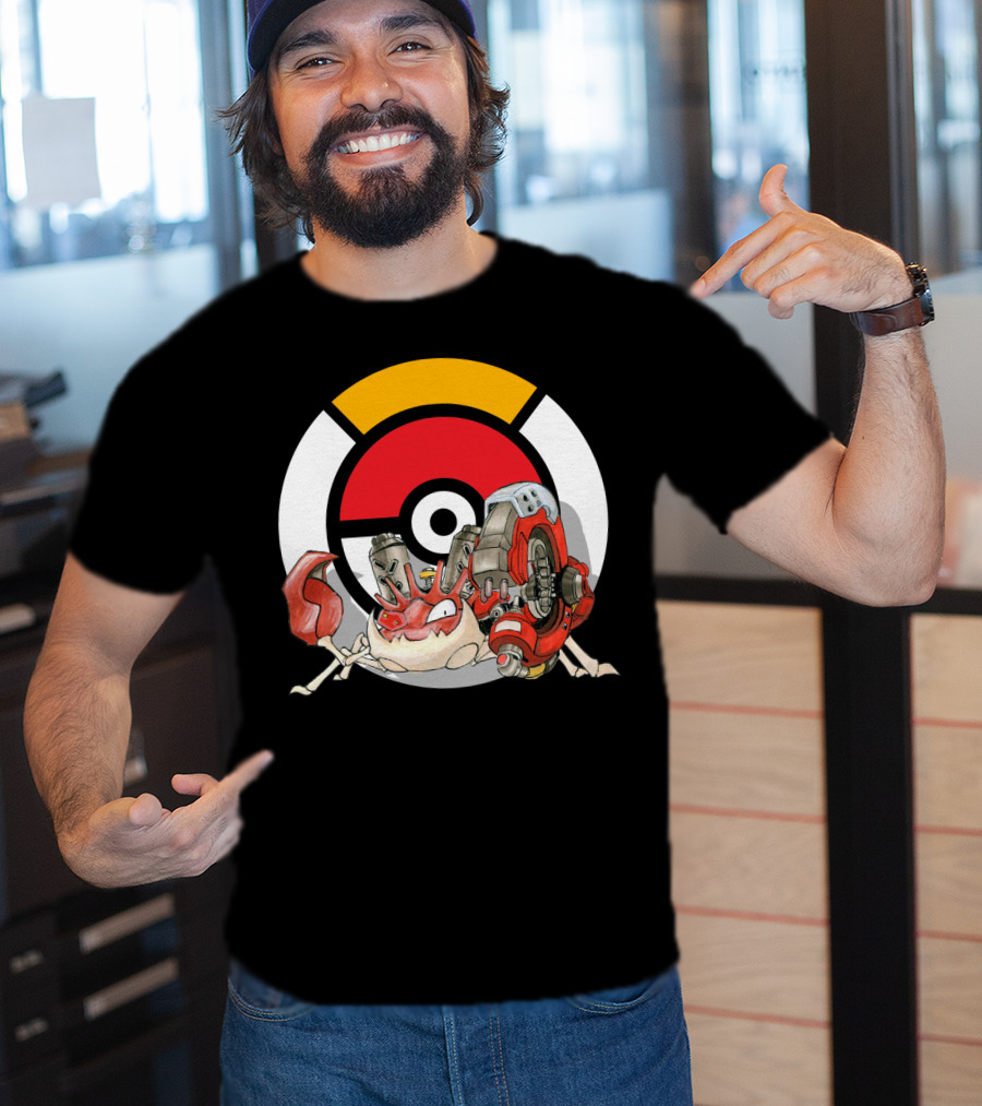 Pokemon X Overwatch Kingler X Torbjorn Mashup T-Shirt