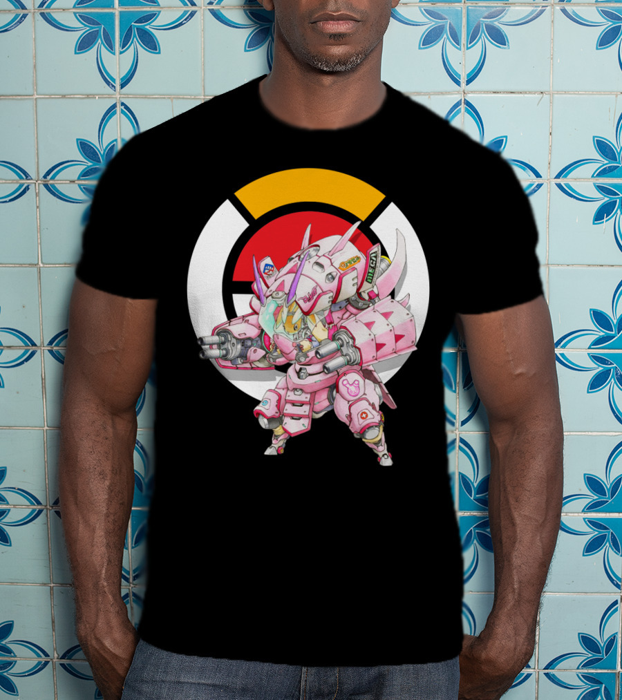 Pokemon X Overwatch Lopunny X Golisopod Mech Fusion T-Shirt