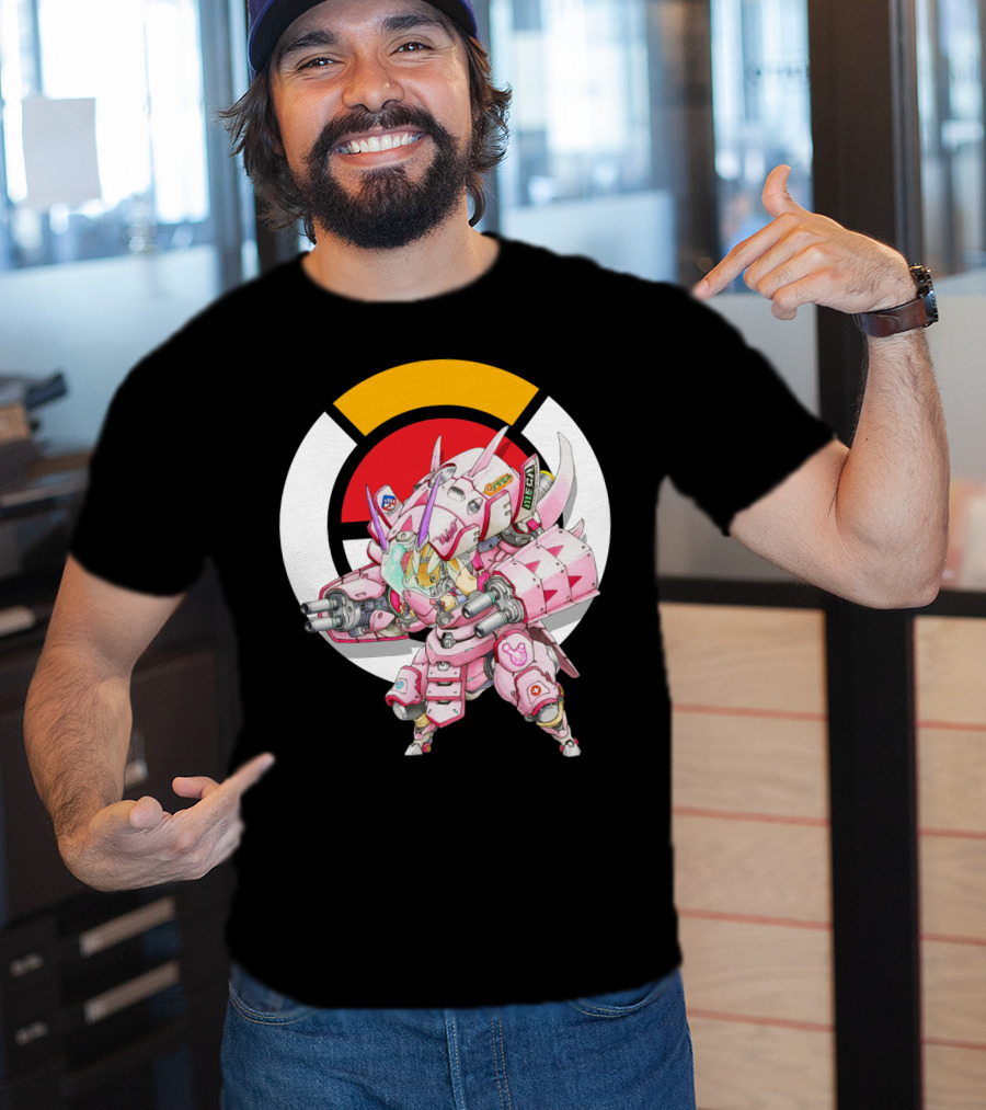 Pokemon X Overwatch Lopunny X Golisopod Mech Fusion T-Shirt