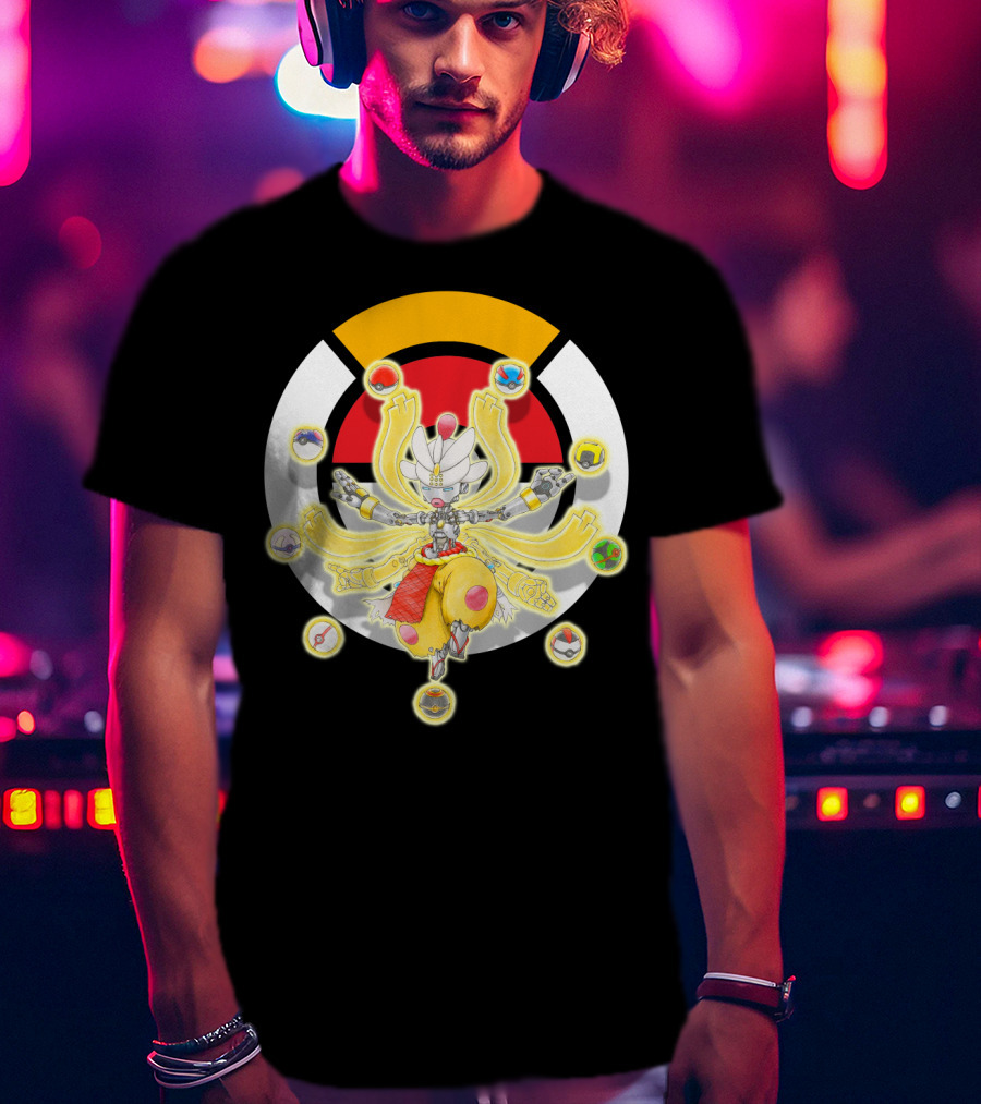 Pokemon X Overwatch Mega Medicham Zenyatta Crossover T-Shirt