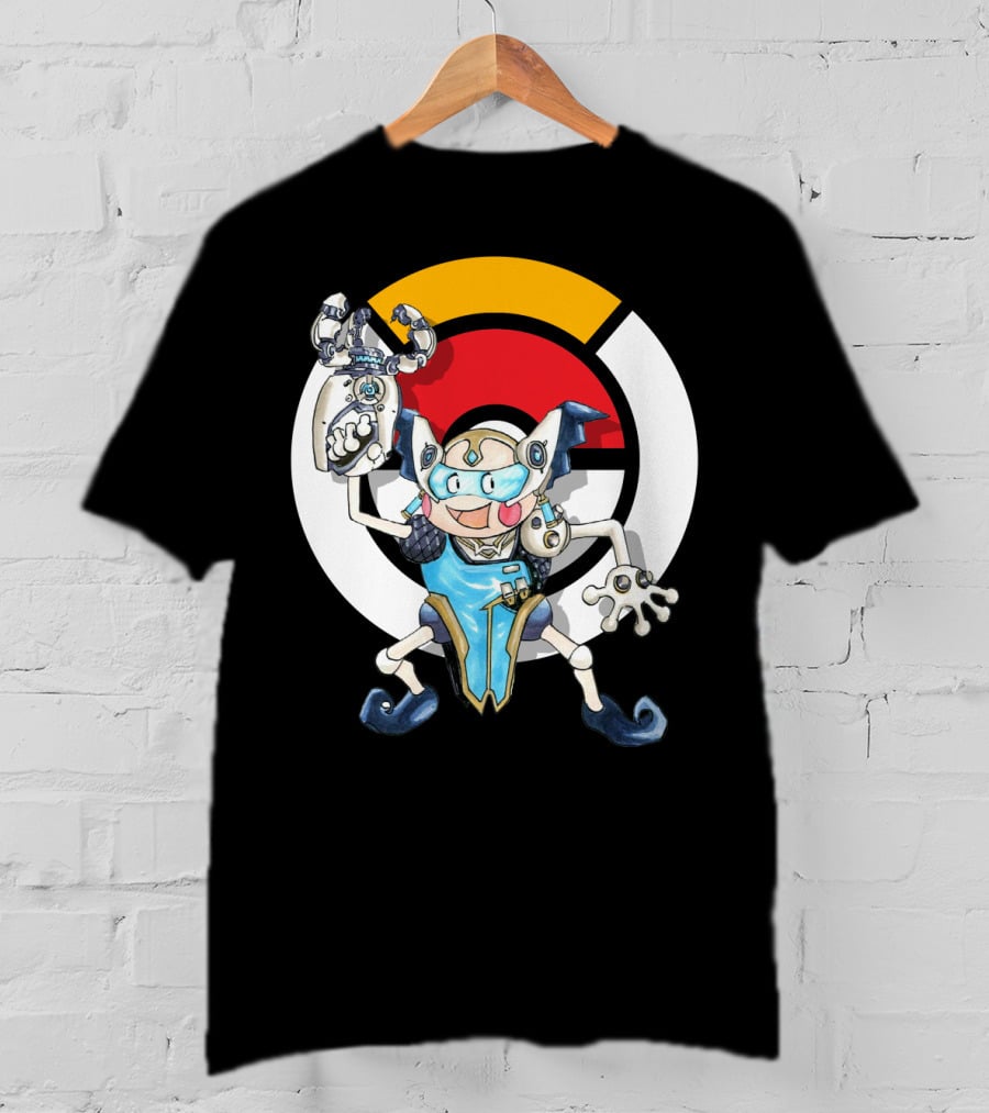 Pokemon X Over Mr. Mime Crossover With Symmetra T-Shirt