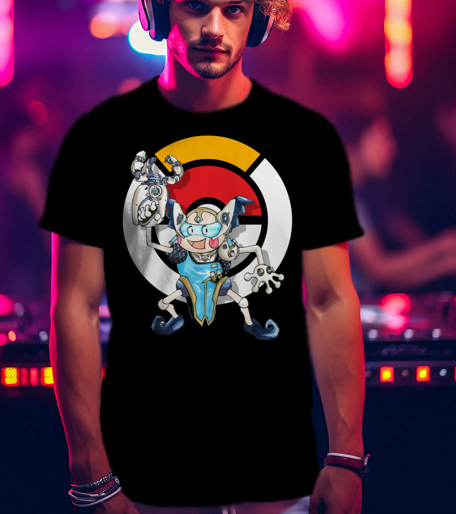 Pokemon X Over Mr. Mime Crossover With Symmetra T-Shirt