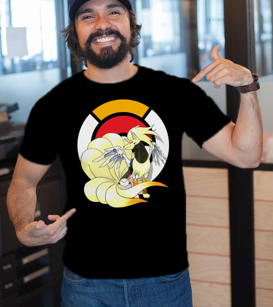 POKEMON X NINETAILS X MERCY Overwatch Crossover T-Shirt