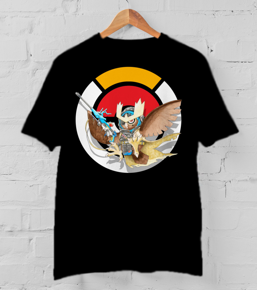 Pokemon X Over Noctowl X Ana Official Collaboration T-Shirt