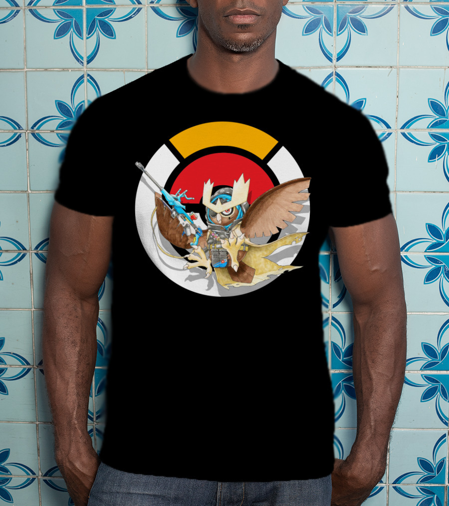 Pokemon X Over Noctowl X Ana Official Collaboration T-Shirt