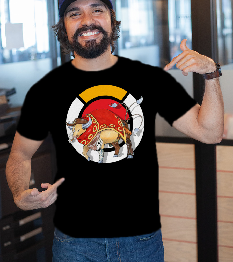 Pokemon X Overwatch Tauros X Mccree Crossover T-Shirt