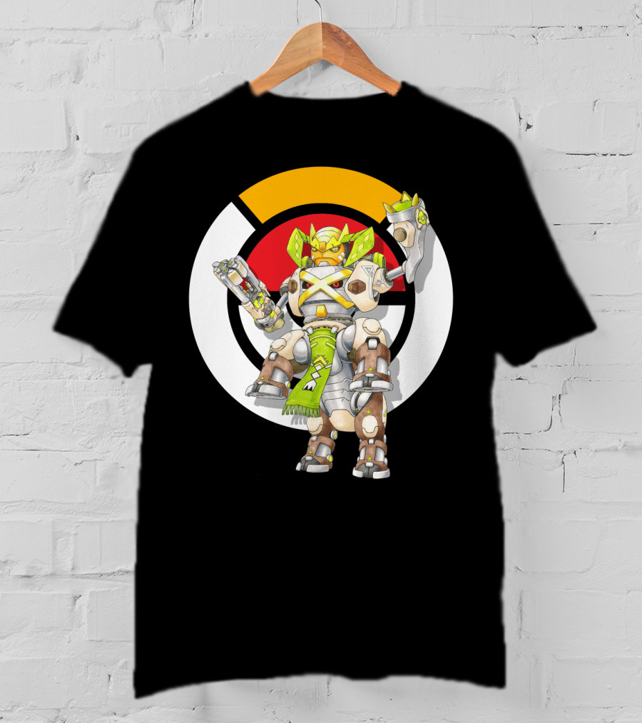 Pokemon X Over Terrakion Metagross Orisa Mecha Crossover T-Shirt