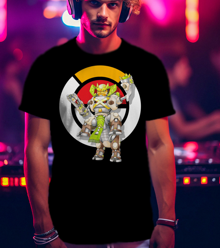 Pokemon X Over Terrakion Metagross Orisa Mecha Crossover T-Shirt