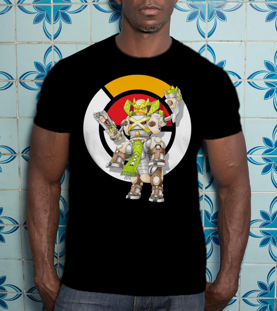 Pokemon X Over Terrakion Metagross Orisa Mecha Crossover T-Shirt